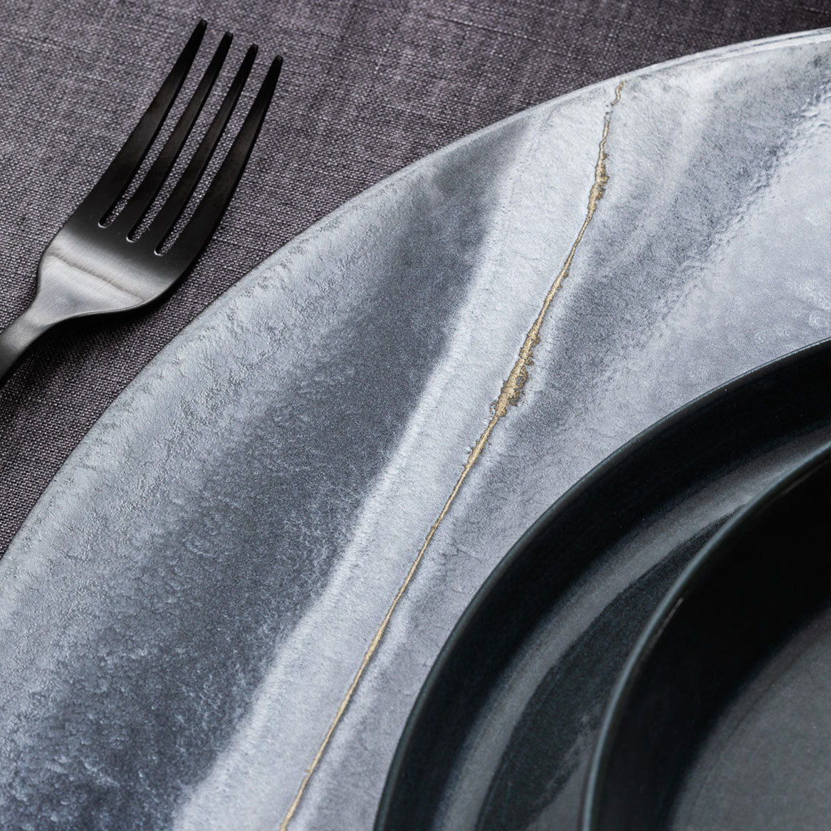 Sottopiatto Nacre Cenere - Decoro 100