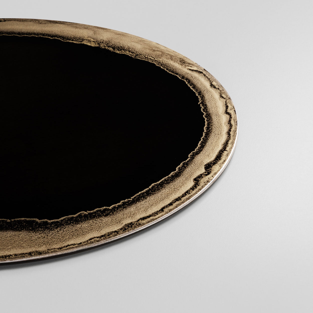 Sottopiatto Inchiostro Nero oro - Decoro 100