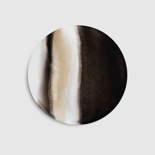 Sottopiatto Inchiostro Bianco nero oro - Decoro 90