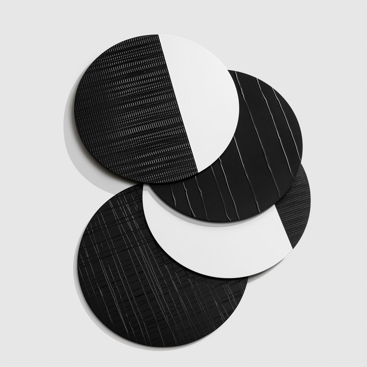 Sottopiatto Tracce Carbone - Decoro 110